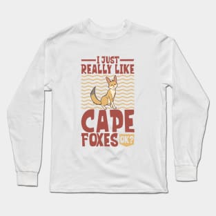 I just really love Cape Foxes - Cape Fox Long Sleeve T-Shirt